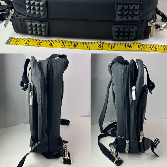 *Flawed Vintage Apple Computer x Mead Backpack Bag Rainbow Logo Collector Rare - Picture 15 of 16